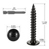 #10 x 1-1/2" Black Truss Head Wood Screws, Phillips Drive