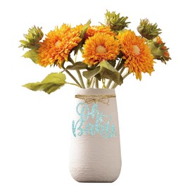 Oh Baby Glitter Tag, 24pcs Blue Glitter Oh Baby Paper Tags, Oh Boy Jar Tag for Gender Reveal Party Decorations, Welcome Baby Glitter Paper Cutouts