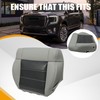 NLQR Driver Side Bottom Replacement Seat Cover Microfiber Leather Gray