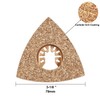 MiraShine 5pcs Oscillating Multitool Triangular Carbide Grit Rasp Blades, Tiangle