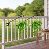 JiaheRuitai Heavy Duty Deck Hook Rail for Hanging Plants,Extension Deck