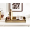 Kate and Laurel Myo Transitional Metal Rectangle Tray; 17 x