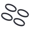 4 Pcs Silent Crossover Rings Rubber Shock Absorber Silencer Ring