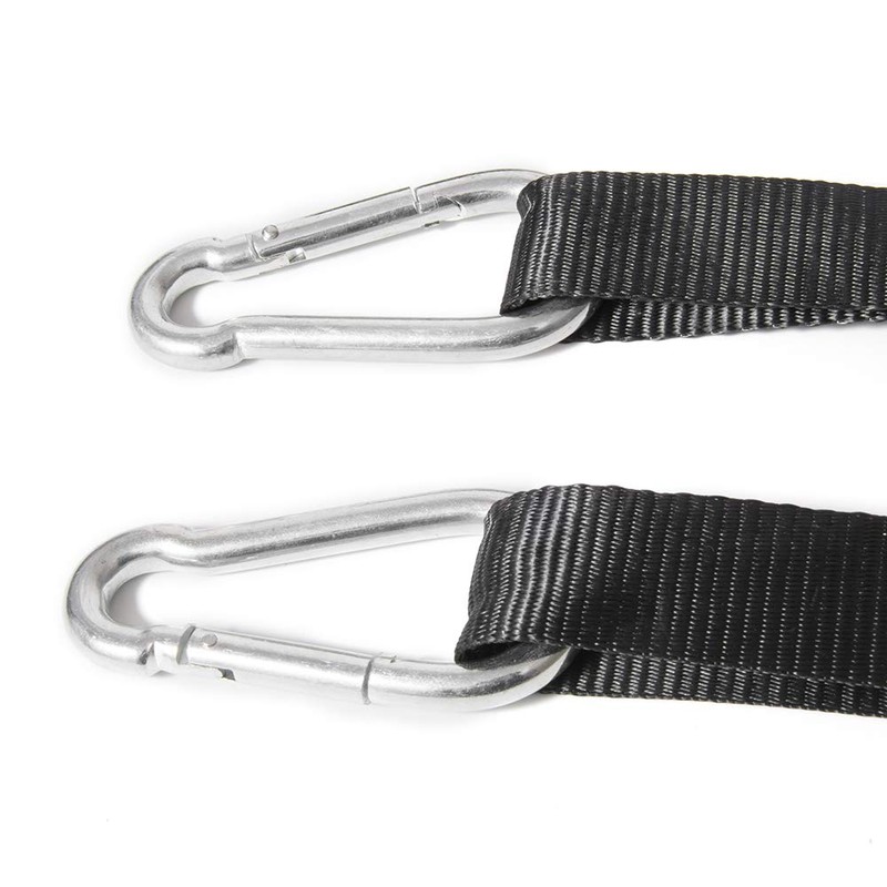 MOTO4U Motorcycle Handlebar Tie Down Straps with Ratchets and Snap