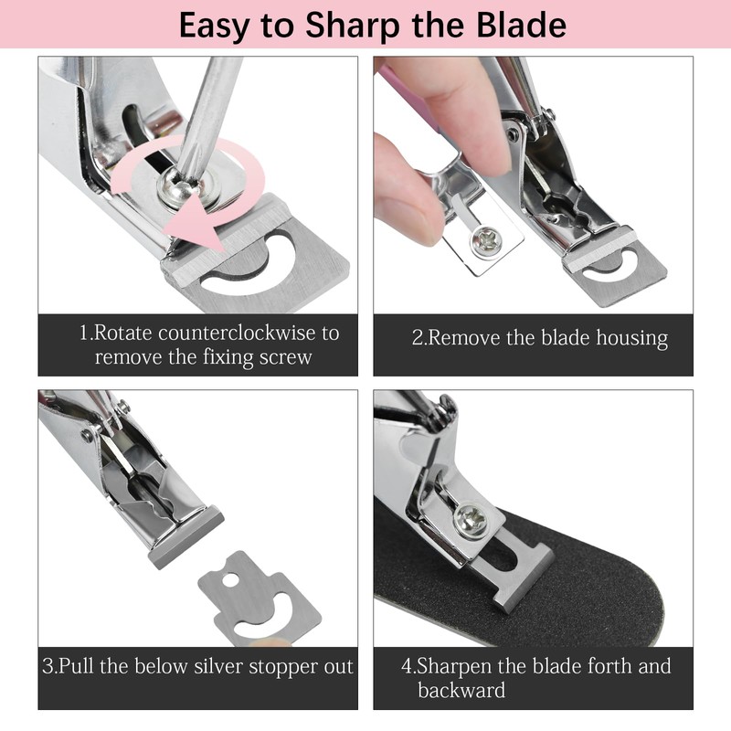 C12rtive Acrylic Nail Clipper with Magnets,Nail Clippers Acrylic Nail Cutter,Nail