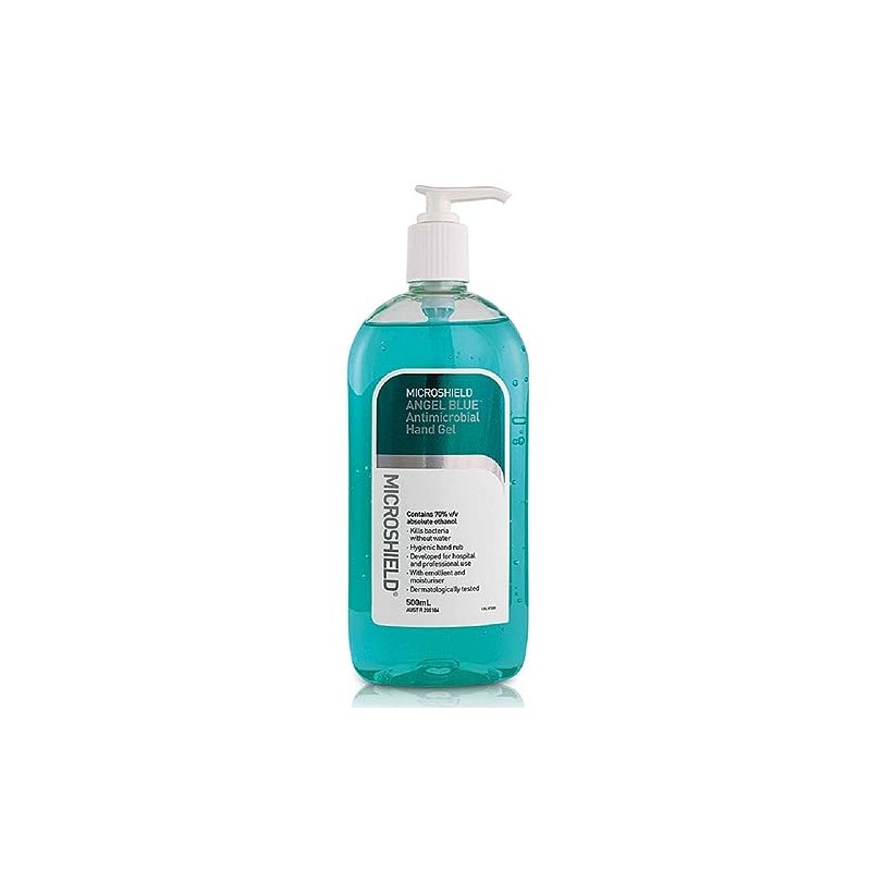 Microshield Angel Blue Antibacterial Hand Gel 500 ml