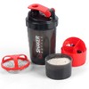 XTKS Shaker Bottle,16oz Protein Shaker Bottles with Mixing Ball, 3
