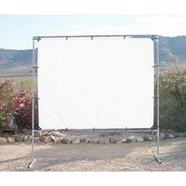 8' x 10' Outdoor Standing Home Theater Portable Projection Movie Screen Kit 1" Fittings ~ Pipe NOT Included