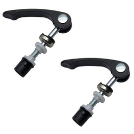 FDXGYH M6 x 65 Bike Seat Clamp 2 Pcs Aluminum Alloy Bicycle Binder Clamp Bolt Seat Post Quick Release for Folding Bicycle Mountain Bike