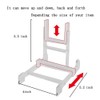Artliving Two Part Adjustable Clear Acrylic Plastic Display Stand Easel