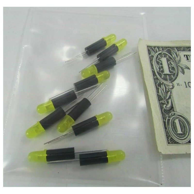 KingBright Lot 10 KingBright Mounted Yellow LEDs WP7113BR12.7-C