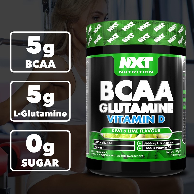 NXT Nutrition BCAA, Glutamine & Vitamin D | BCAAs Amino