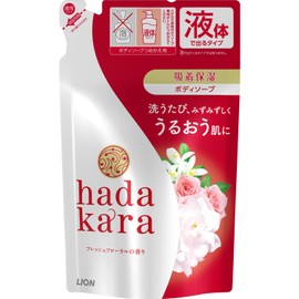 hadakara Body Soap, Liquid Type, Fresh Floral Scent, Refill, 12.2 fl oz (360 ml), Moisturizing