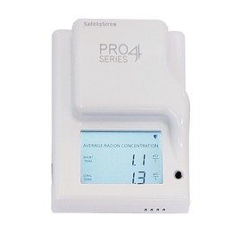 SafetySiren Radon Detector for Home Basement, Office, Commercial – Radon Gas Monitoring, Audible Alarm, Digital Display, Made in USA – Short & Long-Term Continuous Monitoring | Pro4 Series (4th Gen)