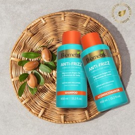 Biometik Anti-Frizz, Acondicionador para Cabello con Frizz, Elimina el Frizz, Desenredo Inmediato y Máxima Hidratación, con Morrocan Argán Oíl y
