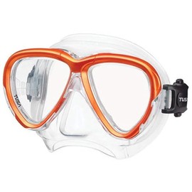 TUSA Intega Diving Mask Snorkel Diving Goggles Professional (Energy Orange)