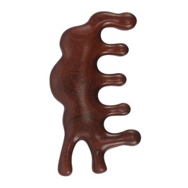 VICASKY Sandalwood Wooden Scalp Massage Comb with Wide Smooth Teeth for Hair Care Portable Lightweight Head Massager for Scalp Beard Grooming and Styling Gentle Hair and Suitable for