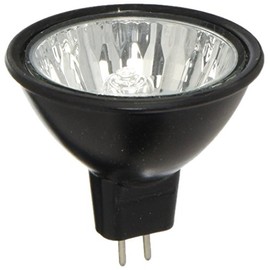 Eiko EXN-Black 38 Degree Flood MR16 GU5.3 Halogen Bulb, 12V/50W, Black