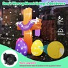 inslife 8FT Tall Inflatable Cross He is Risen with Easter