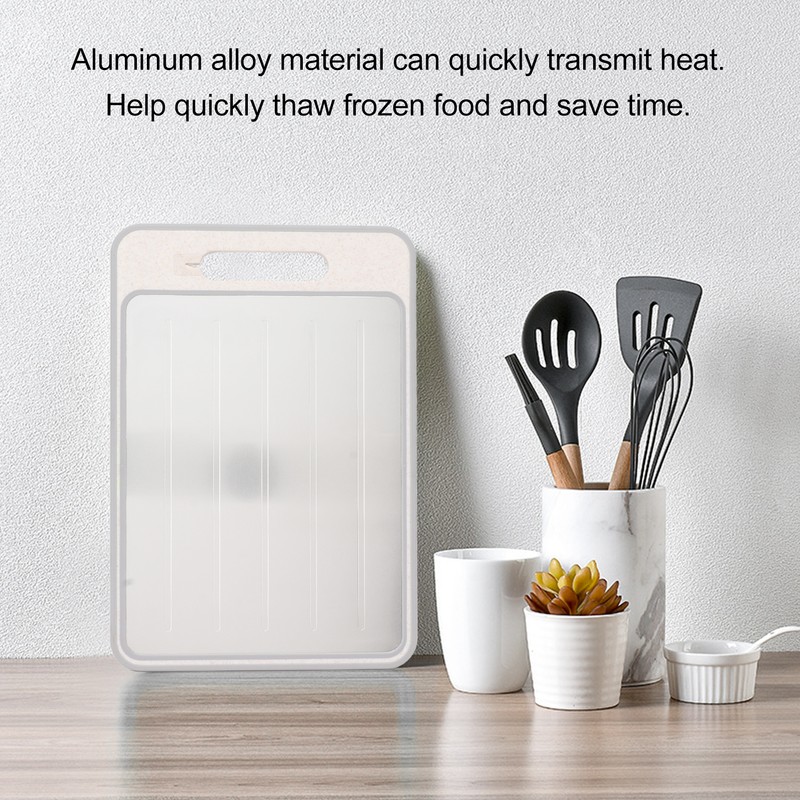 Double Sided Cutting Board Rapid Thawing and Grinding Plate with