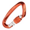 Mountaineering D Locking Carabiner Clips Alloy Heavy Duty Carabiner for