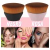 Brocha Facial Kabuki Plana Maquillaje Base Corrector Polvo