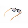banblue Bamboo Sunglasses (Black, Teal Mirrored)