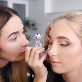 Eyelash Curlers for Makeup | Fish Tail Shape Small Lash Curler with Comb Teeth - Portable Makeup Supplies, Beautiful Ergonomic Eyelash Tools for Eye-Opening, Lifted Lashes