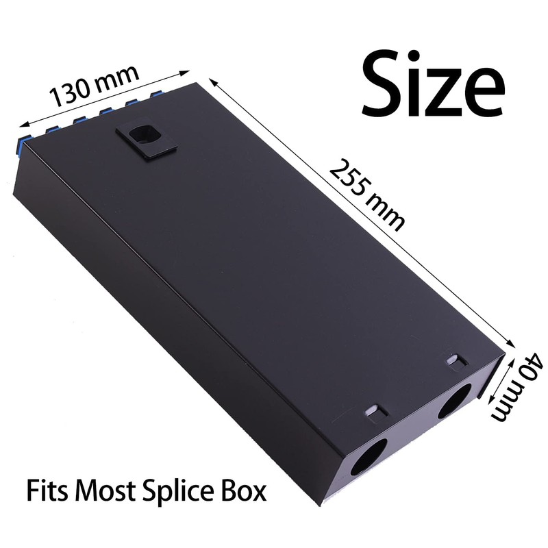 12 Duplex 24 Port LC-OS1 Box+ SingleMode Cables Wall Mount