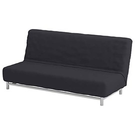 The Flax Polyester Beddinge Lovas Sofa Bed Cover Replacement is Compatible for IKEA Beddinge Sleeper, A Quality Futon Slipcover Replacement (Darker Gray Flax)