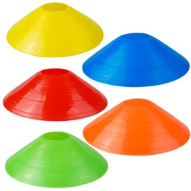 YSDMY Football Marking Cones Pack of 15 Cones Training Colourful Marking Discs Marking Cones