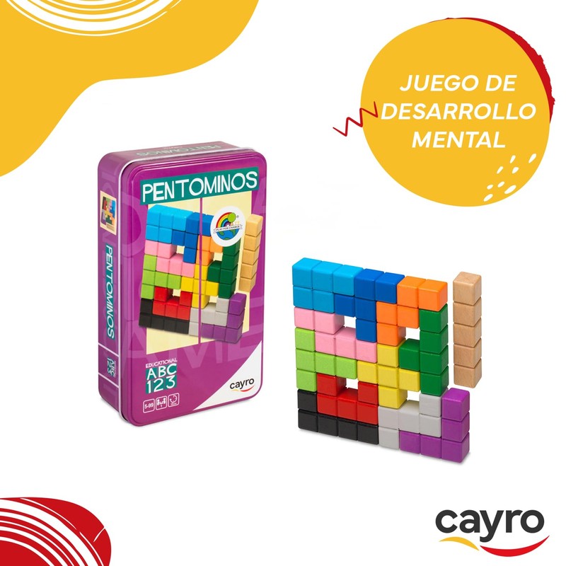 Cayro - Pentominos metal box - Figures formed by identical