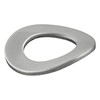 Spring washers shape B, corrugated, according to DIN 137, stainless