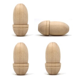 fiXte Large Wooden Wood Acorn Cord Pull Curtain Roman Blind Light Bathroom Kitchen Fan (4)