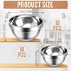 Mimorou 20 Pack 304 Stainless Steel Bowls Set 13 oz