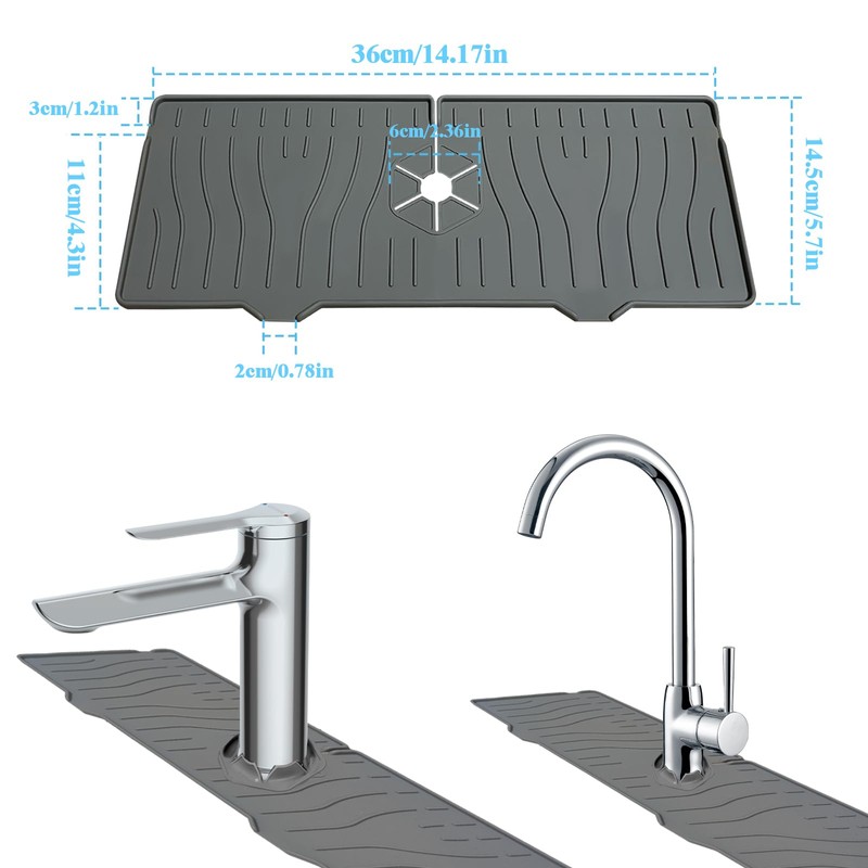 Kitchen Sink Splash Guard Silicone for Sink Multipurpose for Bathrooms