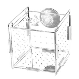 VOANZO Fish Breeding Box Transparent Acrylic Aquarium Isolation Box with Suction Cup Hang-on Fish Shrimp Hatchery for Aquarium Fish Tank