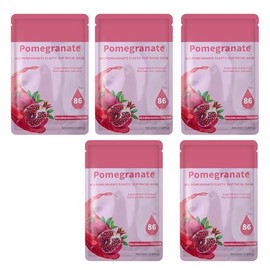 5 pcs Pomegranate Mask, Daily Care Face Sheet Mask