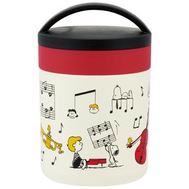 Skater LJFC3AG-A Antibacterial Insulated Soup Jar, Soup Pot, 10.1 fl oz (300 ml), Snoopy Orchestra