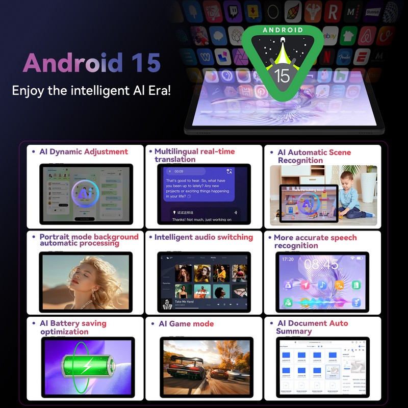Headwolf 2025 Newest Android 15 tablet 11 Inch FHD tablet