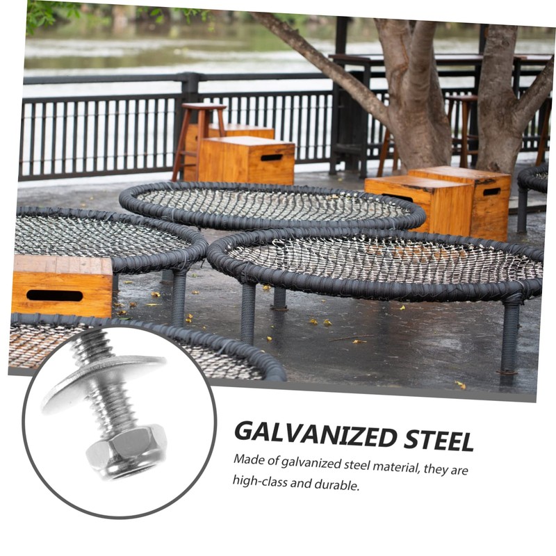 Kisangel Trampoline Parts Kit 10 Sets High-Class Design Screws Fixed