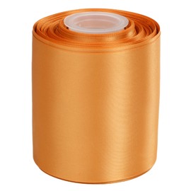 Ribbonitlux Cinta de satén de doble cara de 10 cm de ancho, 25 yardas (oro antiguo 690), juego para lazo, decoración de fiestas, aplicaciones de costura, bodas y manualidades