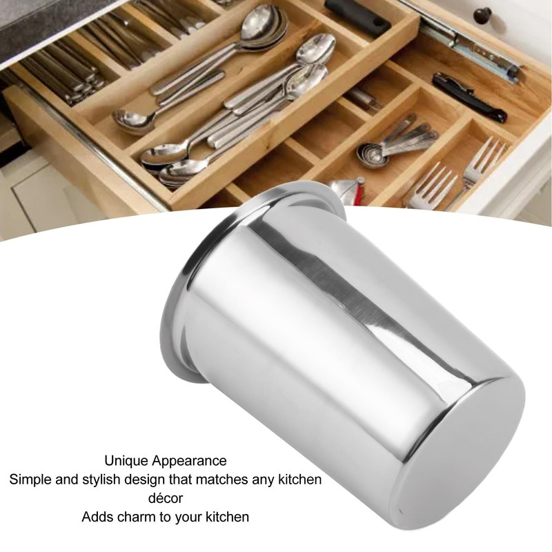 TOPINCN Stainless Steel Utensil Holder, Multifunctional Design Large Capacity Organizer