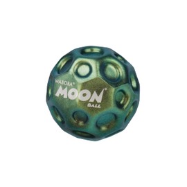 Waboba Metallic Moon Ball – Palla super rimbalzante con finitura iridescente cangiante – Gioco ad altissimo rimbalzo per esterni e interni per bambini, ragazzi e adulti – 63 mm - Verde