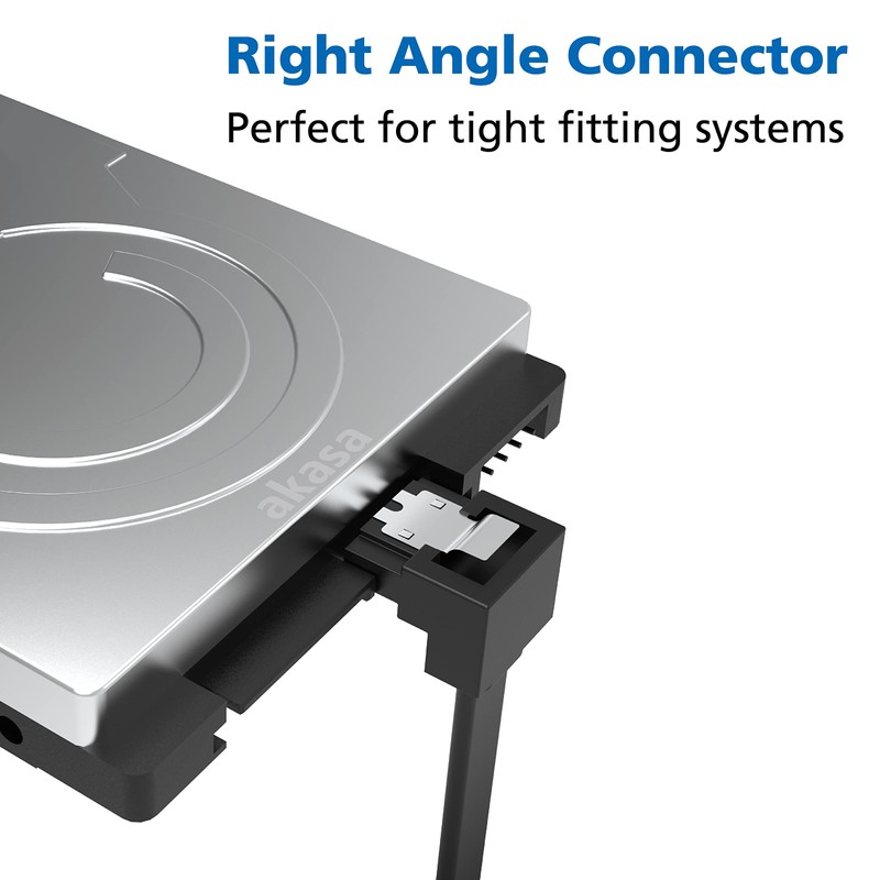 Akasa SATA Cable 6Gb/s Angled 100cm