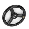 200*18mm Black Anti slip Bakelite 3 Spoked Lathe Handwheel with