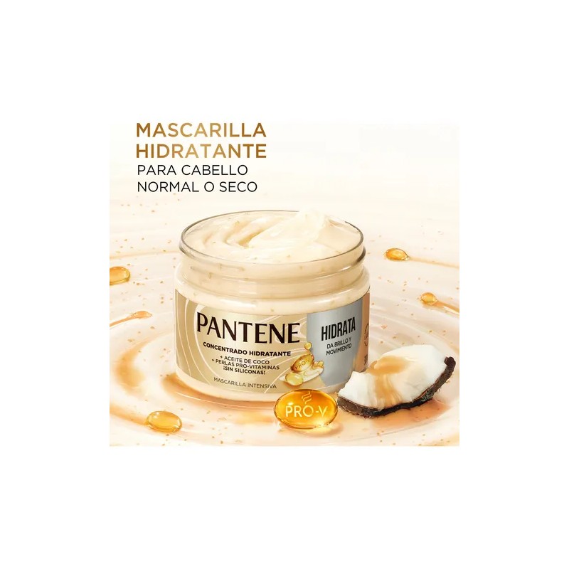 Mascarilla para cabello Pantene Hidrata y da Brillo 300 ml