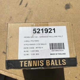 Penn Case Penn QST 60 Tennis Balls Youth Felt Orange Dot Balls for Beginners 2 Dozen