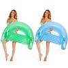 Zcaukya 2 Packs Inflatable Pool Float Chairs, Water Lounge Floaties