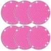 PinePoem Car Cup Holder Coaster with Bling Crystal Rhinestone, 6